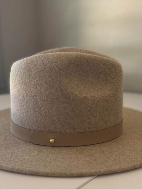 Lack Of Color Accessories - Lack Of Color Taupe Wool Felt Rancher Hat with Leather Band
